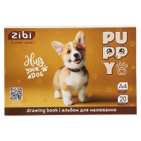 Альбом для малювання ZiBi А4 CATS&DOGS, 20 аркушів на скобі (ZB.1423-22)