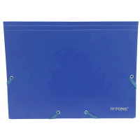 Папка на резинках H-Tone А4, синя (FOLD-HT-JJ40941-BL)