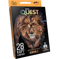 Настільна гра Danko Toys Best Quest Тварини, українська (BQ-01-02U)