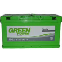 Акумулятор автомобільний GREEN POWER Standart 100Ah Ев (-/+) (840EN)