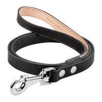Повідець для собак Collar одинарний непрошитий Ш 10 мм Д 122 см чорний (04431)