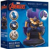 Пазл Trefl Wooden Marvel Heroes Танос на троні 160 елементів (5900511201840)