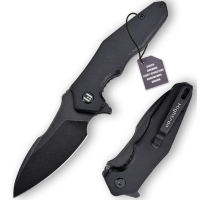 Ніж Hightron Mini Ventura, D2, G10, чорний, чорний stonewash клинок (HK05BLKBS)