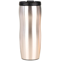 Термокружка Merlion 500 мл з відкидною кришкою, сіра (Mug-500Gray)
