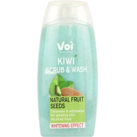 Гель для душу Voi Kiwi Scrub & Wash Natural Fruit Seeds Whitening Effect 400 мл (8681608226126)