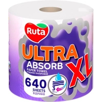 Паперові рушники Ruta Ultra XL 3 шари 640 відривів (4820202898153)