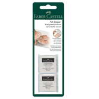 Гумка Faber-Castell «Клячка», біла, 2 шт у блістері (31706)