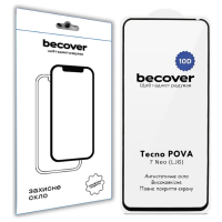 Скло захисне BeCover 10D Tecno POVA 7 Neo (LJ6) Black (714921)