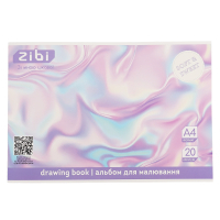 Альбом для малювання ZiBi А4 TEXTURE, 20 аркушів на скобі (ZB.1423-39)