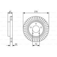 Гальмівний диск Bosch 0 986 479 A52