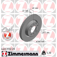 Гальмівний диск ZIMMERMANN 440.3132.20