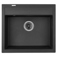 Мийка кухонна GRANADO LERIDA black shine (gr0401)