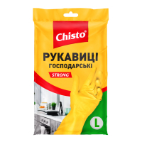 Рукавички господарські Chisto Strong Латексні 1 пара L (4820164153482)