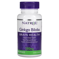 Вітамінно-мінеральний комплекс Natrol Вітамін E, 268 мг, Super Vitamin E, 90 гелевих капсул¶Гінкго Білоба, 120 мг, Ginkgo Biloba, 60 к (NTL-00768)