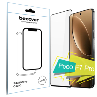 Скло захисне BeCover Poco F7 Pro Black (713416)