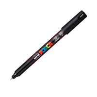 Маркер UNI Posca PC- 1MR 0.7 мм Чорний (PC-1MR BLACK(N))