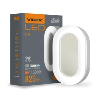 Світильник Videx LED світильник ART IP65 овальний VIDEX VLE-BHFO-115 11W 5000K 220V (VLE-BHFO-115)