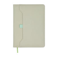Тижневик Buromax недатований SAVANA, A5, сірий, штуч.шкіра, 336 сторінок (BM.20800-09)