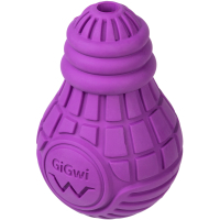 Іграшка для собак GiGwi Bulb Rubber Лампочка гумова L фіолетова (2338)