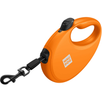 Повідець для собак WAUDOG R-leash з контейнером для пакетів S до 12 кг 3 м помаранчевий (26274)