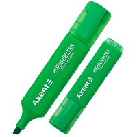Маркер Axent Highlighter 2537-A, 1-5 мм клиноп. зелений (2537-04-A)