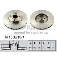 Гальмівний диск Nipparts N3302163