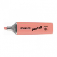 Маркер Stanger текстовий, 1-5мм, пастель, червоний 10 шт (MARKER-TXT-STPASTR10)