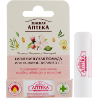 Гігієнічна помада Green Pharmacy Інтенсивне живлення 3 в 1 3.6 г (8588006037401)