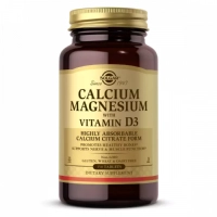 Вітамінно-мінеральний комплекс Solgar Кальцій Магній + Вітамін D3, Calcium Magnesium with Vitamin D3, 150 таблеток (SOL-00518)