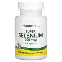 Вітамінно-мінеральний комплекс Natures Plus Селен с витамином Е, 200 мкг, Super Selenium With Vitamin E, 90 таблеток (NAP-03501)