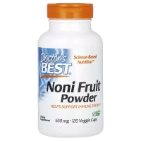 Вітамінно-мінеральний комплекс Doctor's Best Ноні у порошку, 1300 мг, Noni Fruit Powder, 120 вегетаріанських капс. (DRB-00096)