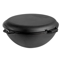 Котел туристичний Brizoll чавунний азіатський з кришкою-сковородою 8 л (KA08-2)
