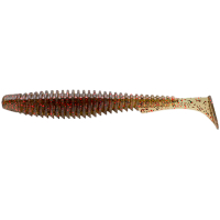Силікон рибальський FishUP U-Shad 2" 045 - Green Pumpkin/Red&Black (10шт/уп) (1864.02.28)