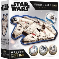 Пазл Trefl Wooden Star Wars Тисячолітній сокіл 160 елементів (5900511201895)