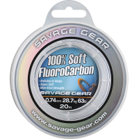 Флюорокарбон Savage Gear Soft Fluorocarbon 15m 0.92mm 40.5kg Clear (1854.22.38)