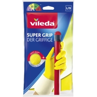 Рукавички господарські Vileda Super Grip Латексні Надміцні Розмір L (8001940003368)