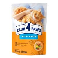 Сухий корм для кішок Club 4 Paws Преміум з лососем 900 г (4820269144729)