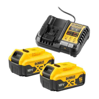 Набір акумулятор + зарядний пристрій DeWALT 12V/18V, ток 4A, 0.5 кг, 18В XR Li-Ion 2x5Ah (DCB1104P2)