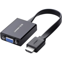 Перехідник HDMI M to VGA F + 3.5mm + Micro USB black Ugreen (40248)