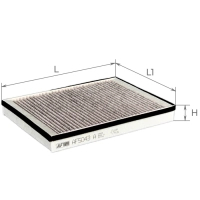Фільтр салону ALPHA FILTER AF5043a