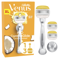 Бритва Gillette Venus Pro ComfortGlide Coconut з 3 змінними картриджами + гачок для бритви (8700216970105)