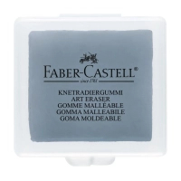 Гумка Faber-Castell «Клячка» Kneadable Art в пластиковій коробочці, колір сірий (24291)