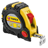 Рулетка Topex сталева стрічка 5 м x 25 мм, магніт (27C345)