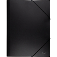 Папка на резинках Axent A4 500 мкм black (1508-01-A)