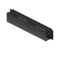 Кабельний організатор 19" 2U 80х60 RAL9005 Conteg (DP-VP-K03)
