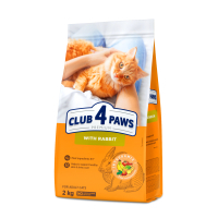 Сухий корм для кішок Club 4 Paws Преміум. З кроликом 2 кг (4820083909160)