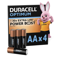 Батарейка Duracell Optimum AA лужні 4 шт. в упаковці (5015595)