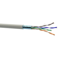 Кабель мережевий OK-Net FTP 100м cat.5e (F/UTP-cat.5E-SL) (КПВЭ-ВП (100) 4*2*0,48 / 100)