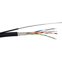 Кабель мережевий GEAR UTP 305м, cat.5e, CU, 4*2*0,51, PVC+PE, outdoor, steel wire (GEC-UTPCUOUTSC051305)