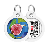 Адресник для тварин WAUDOG Smart ID з QR паспортом "Інжир", коло 30 мм (230-4053)